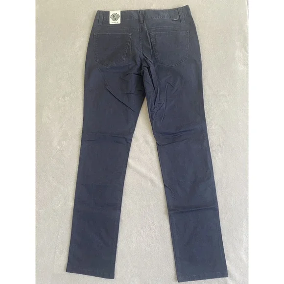 Toad&Co Mission Ridge 5 Pocket Lean Pants Mens 31X34 Blue Organic Cotton Stretch - Picture 2 of 6